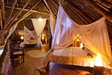 Cabin interior at Waterlovers, Diani Beach, Kenya