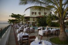 Outdoor dining at Zanzibar Serena Inn, Stone Town, Zanzibar, Tanzania